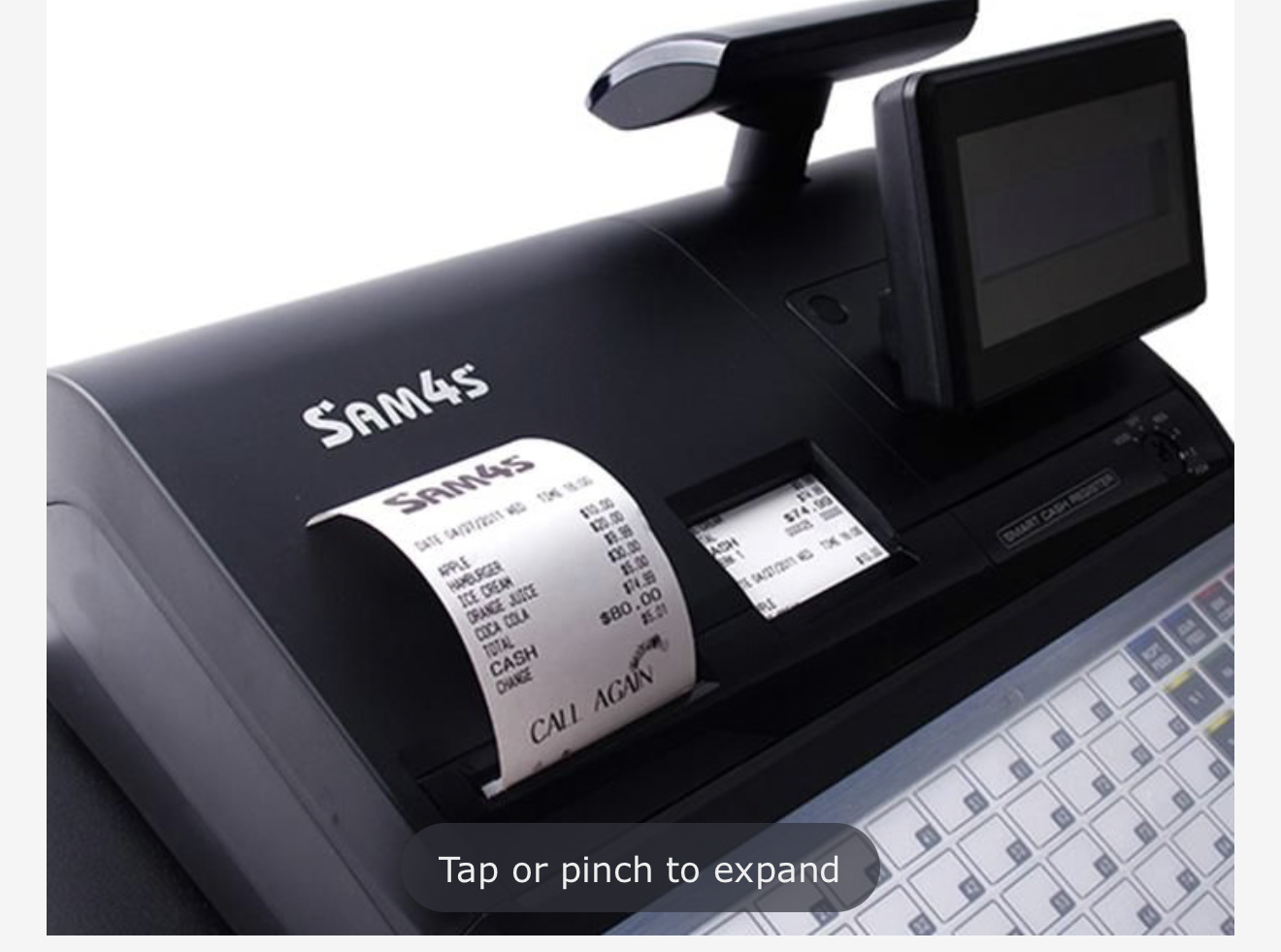 SAM4S ER940 Cash Register.           Flat Keyboard.Twin Station Printer