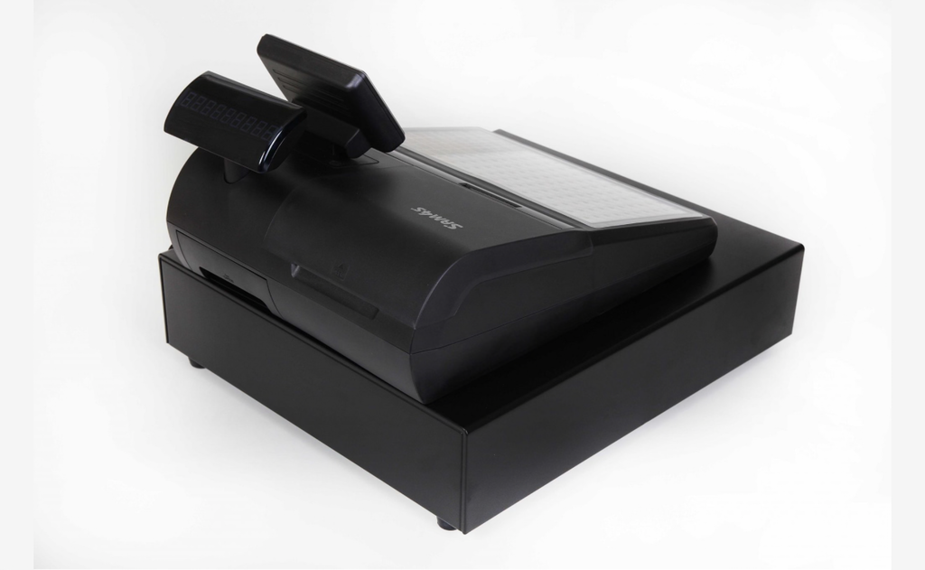 SAM4S CASH REGISTER TILL ER920. FLAT KEYBOARD 110 PLU'S