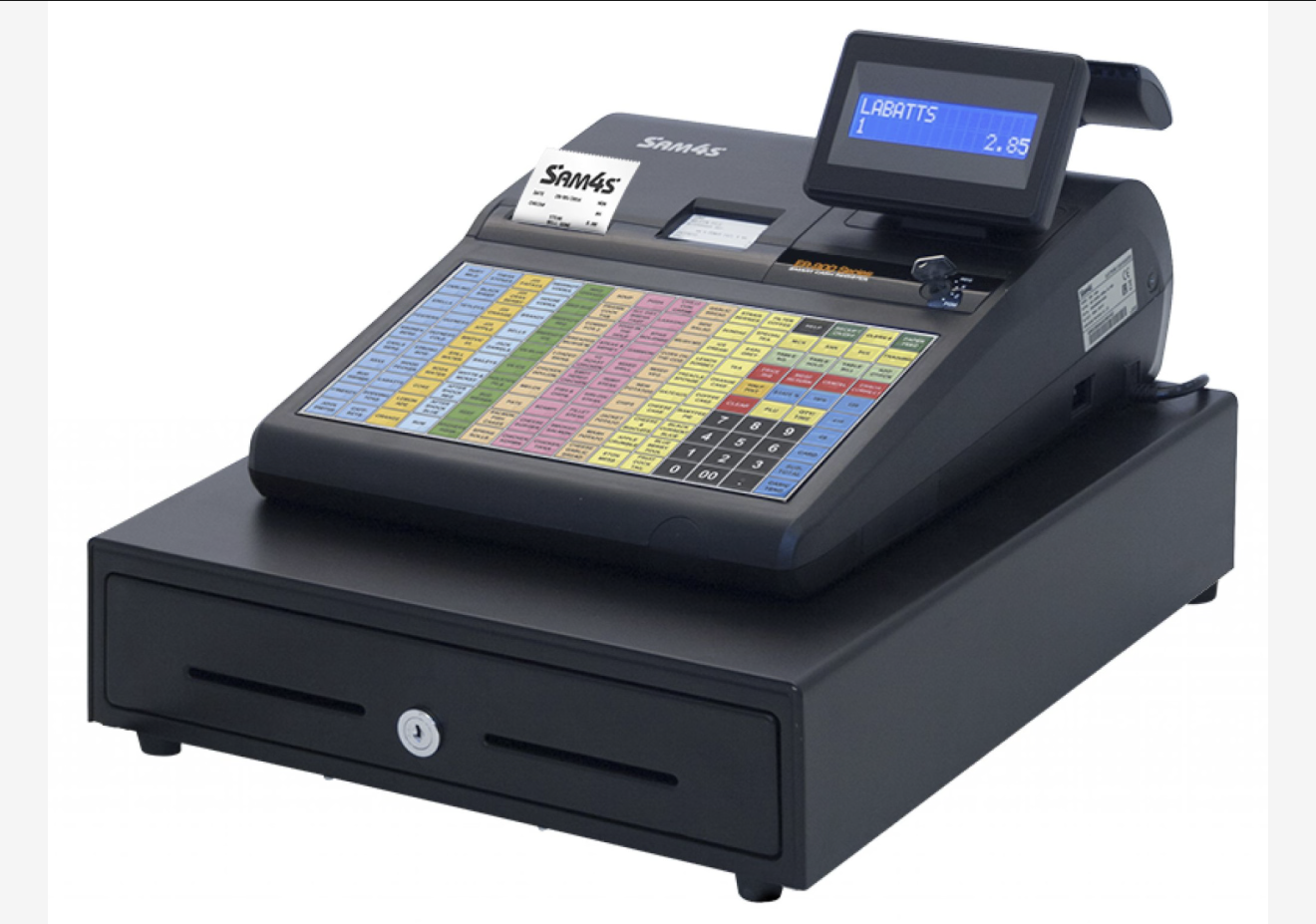 SAM4S ER940 Cash Register.           Flat Keyboard.Twin Station Printer