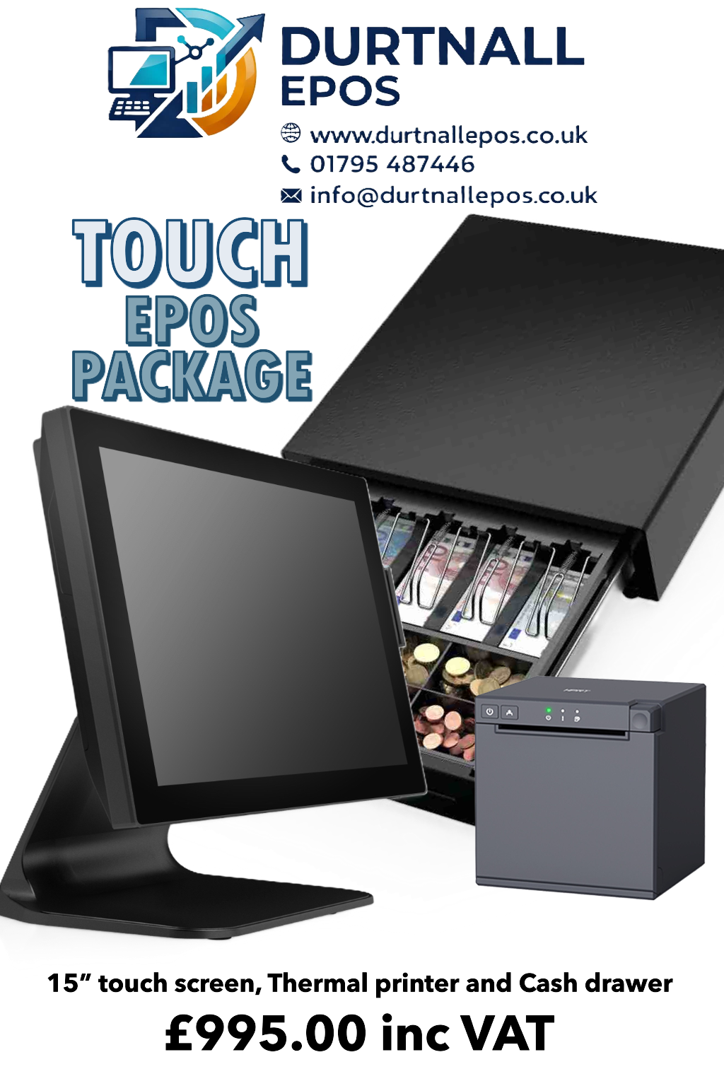15” touch screen package